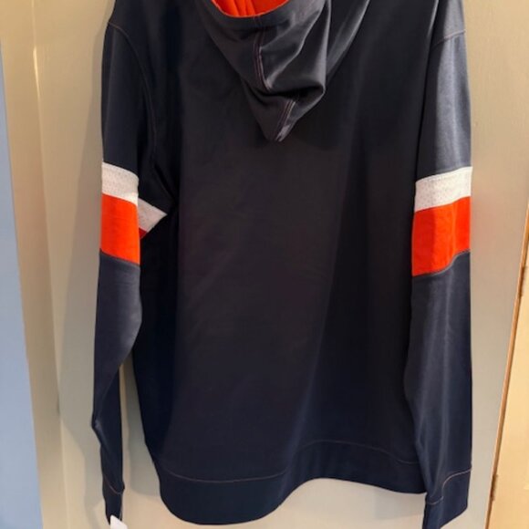 Men's NFL Team Chicago Bears Navy Performance Pullover Hoodie Sweatshirt-X-Large - Picture 4 of 5